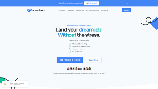 Careerflow, herramienta de IA para otras aplicaciones específicas