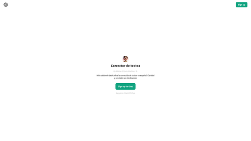 ChatGPT - Corrector de textos, herramienta de IA para generación y edición de textos