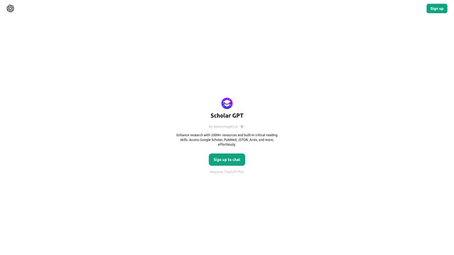 ChatGPT - Scholar GPT, herramienta de IA para detección y resumen de textos y pdfs
