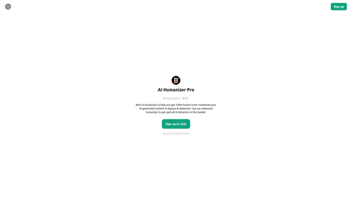 ChatGPT - AI Humanizer Pro, herramienta de IA para generación y edición de textos