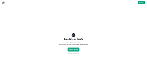 ChatGPT - Experto Legal España, herramienta de IA para chatbots y asistentes virtuales