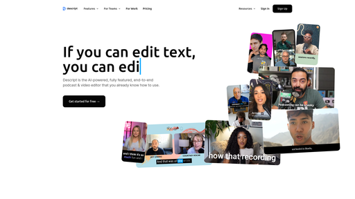 Descript, herramienta de IA para generación y edición de videos