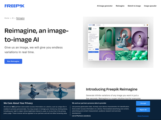 Freepik Reimagine, herramienta de IA para generación de imágenes y fotos