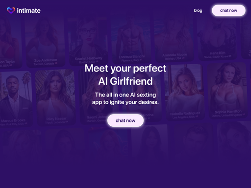 Intimate AI Girlfriend, herramienta de IA para chatbots y asistentes virtuales