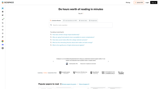 SciSpace, herramienta de IA para detección y resumen de textos y pdfs